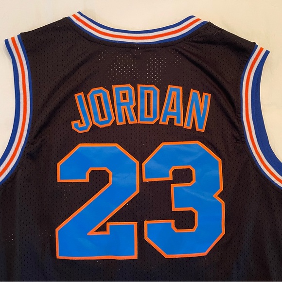 Men’s Space Jam “Tune Squad” Michael Jordan Black Basketball Jersey - Picture 8 of 10